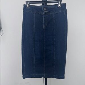 One 5 One Dark Wash Denim Pencil Skirt Size S